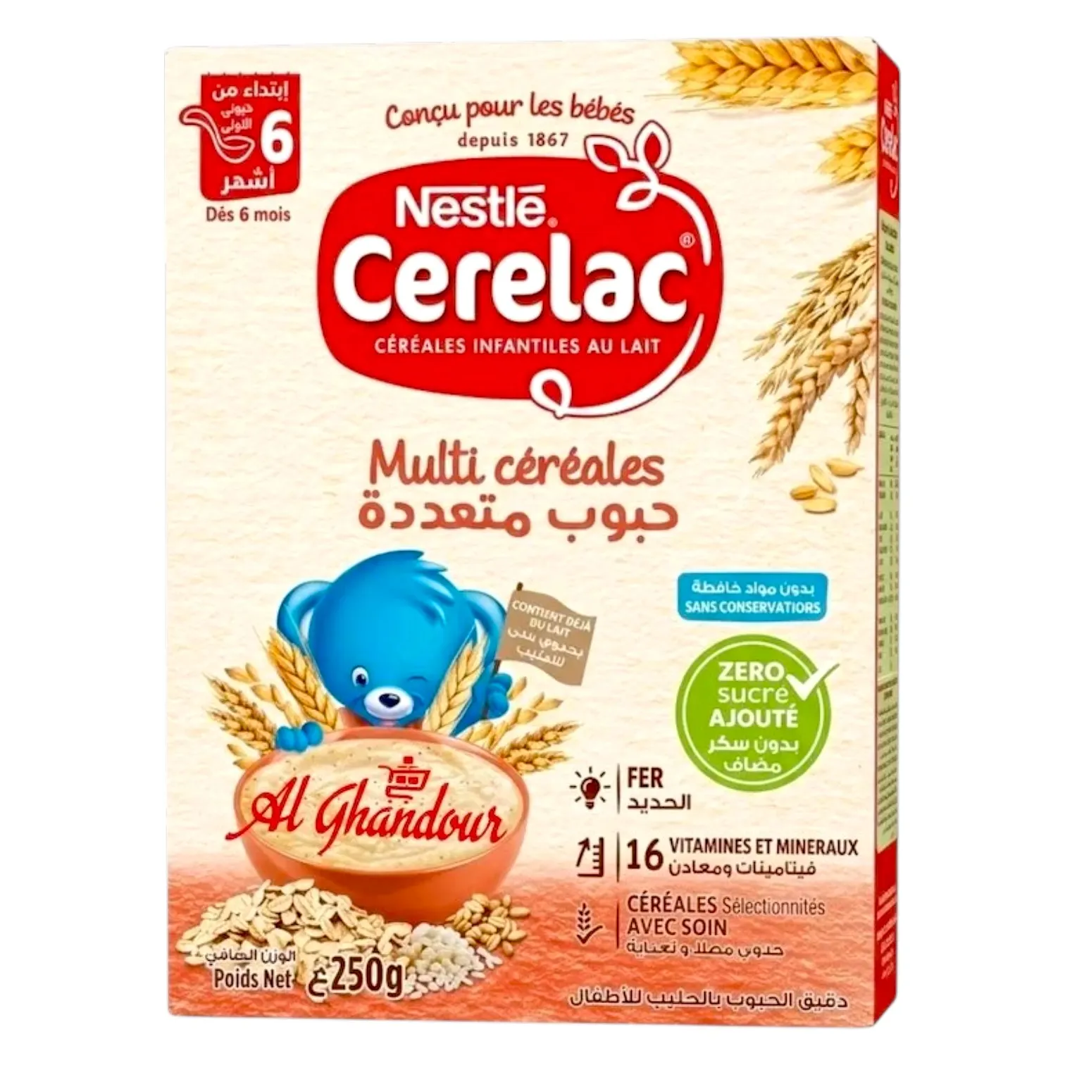 Cérélac multi céréales 250g - NESTLE