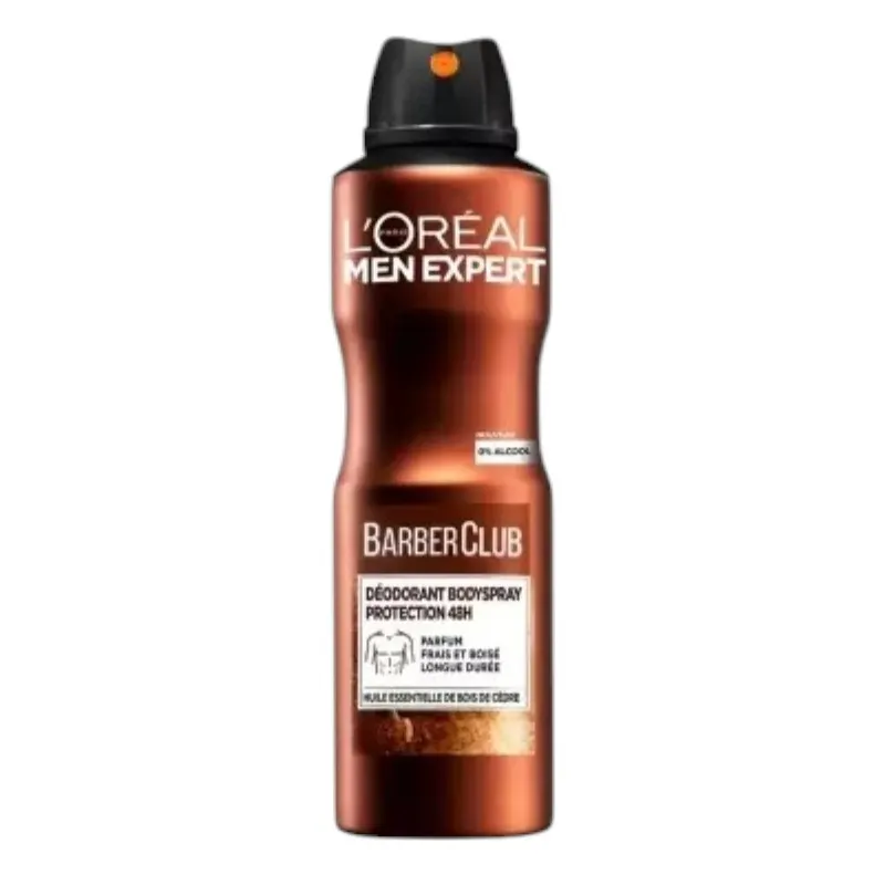 Déodorant spray barber club bois de cèdre homme 150ml - L'ORÉAL MEN EXPERT