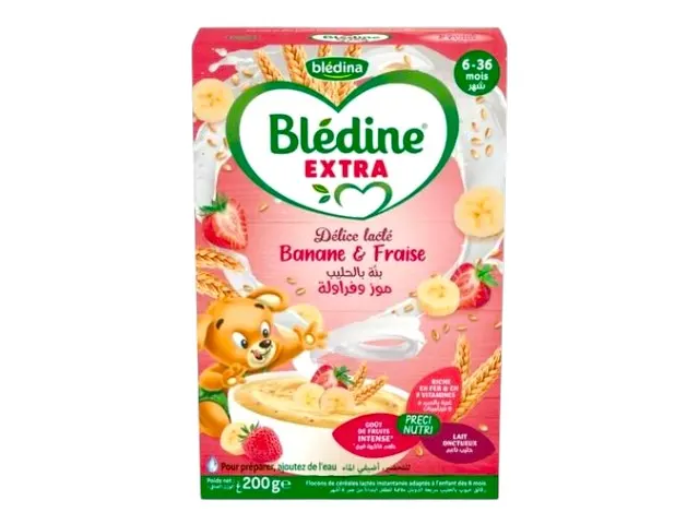Délice lacté extra banane et fraise 200g - BLEDINE