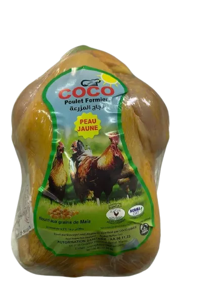 Poulet fermier coco gibier environ 1,3Kg
