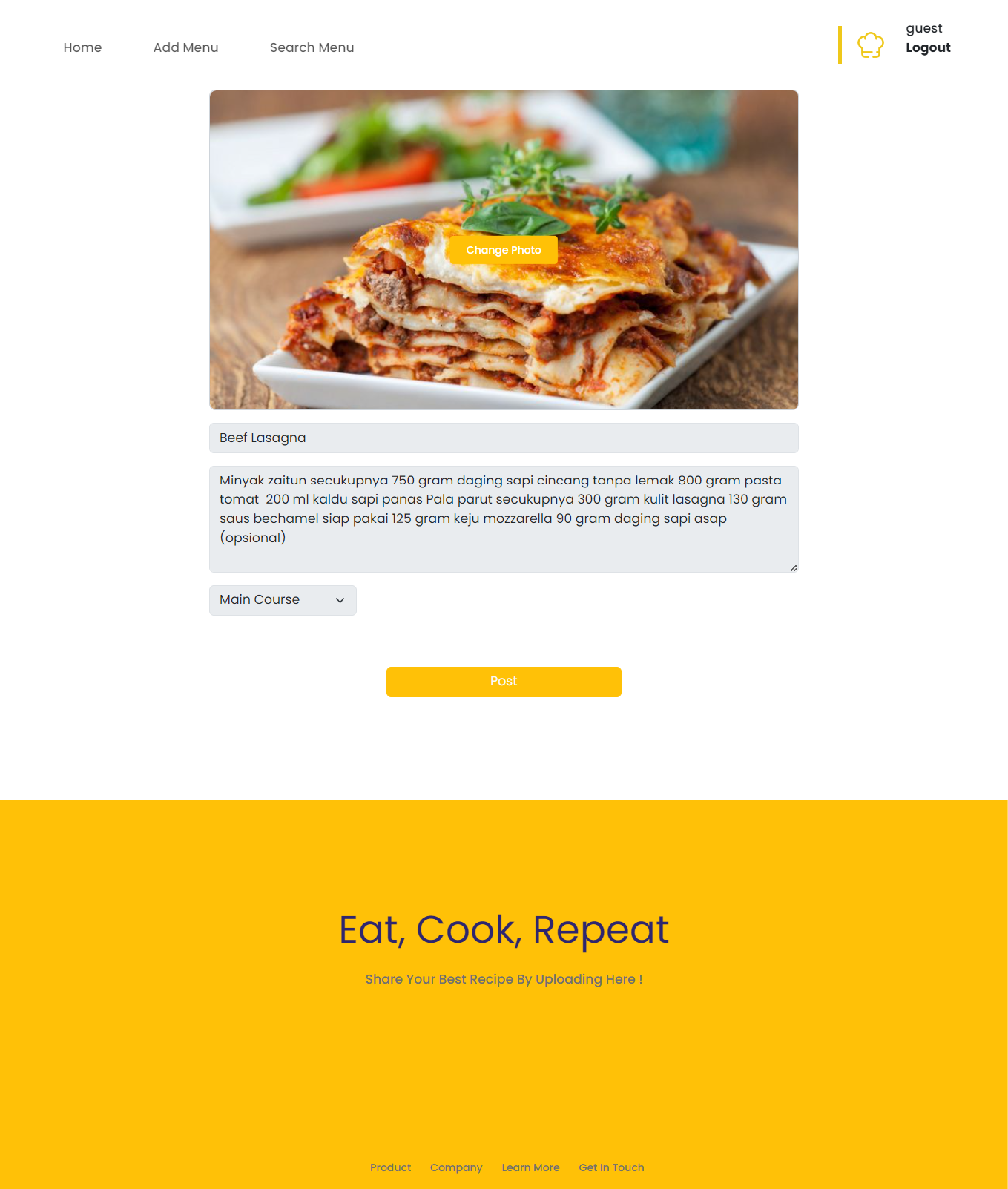 GitHub - ariffebri22/RecipeWEBV2