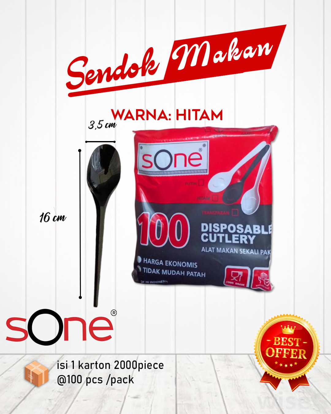 Sendok Makan – Hitam