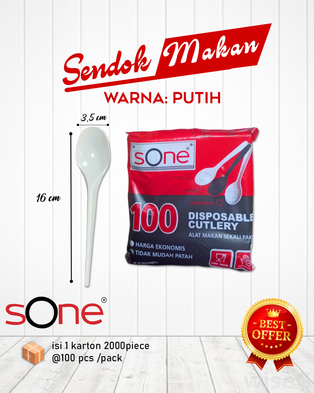 Sendok Makan – Putih