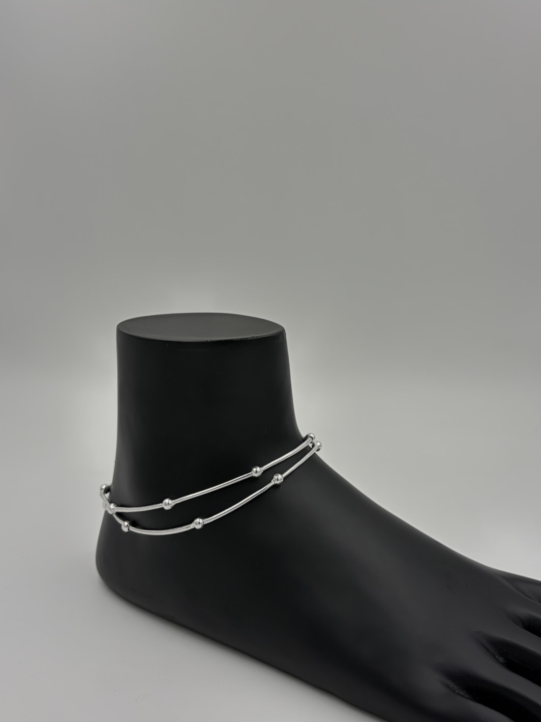 The Minimalist Beaded Anklet view 3