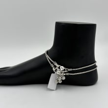 The Solstice Silver Anklet view 4