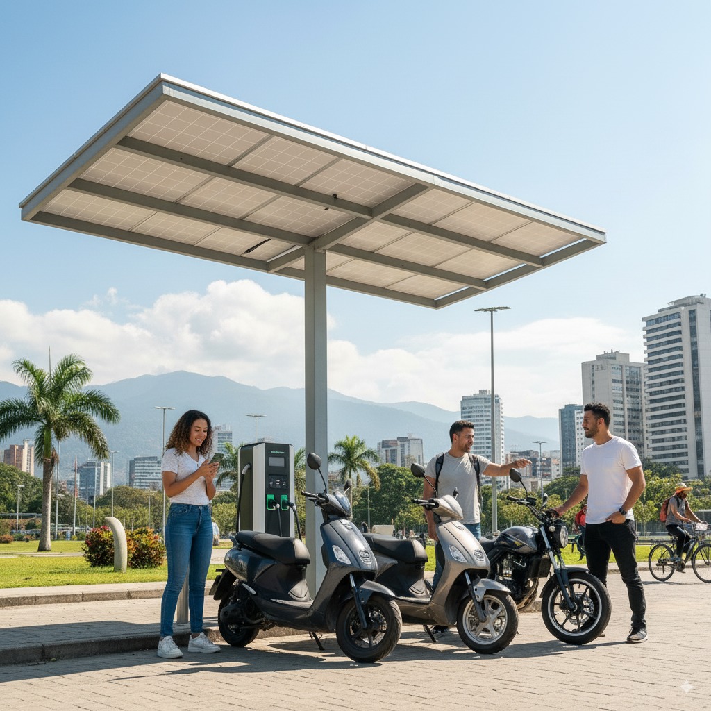 Energía Limpia para Cargar Motos Eléctricas en Colombia: Guía Completa 2024
