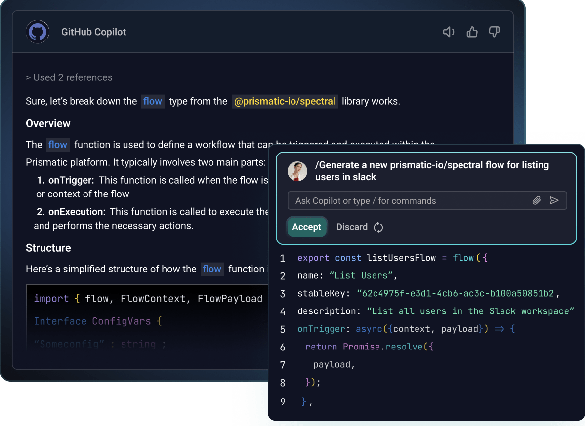 Screenshot of VSCode with GitHub CoPilot Screenshot of VSCode with GitHub CoPilot