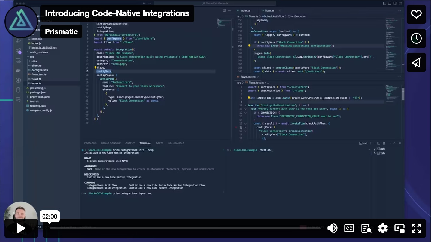 Introducing code-native integrations video Introducing code-native integrations video