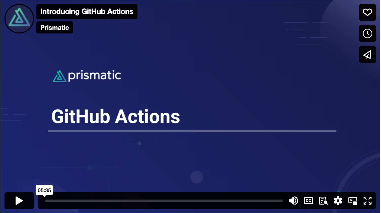 Introducing GitHub Actions video Introducing GitHub Actions video