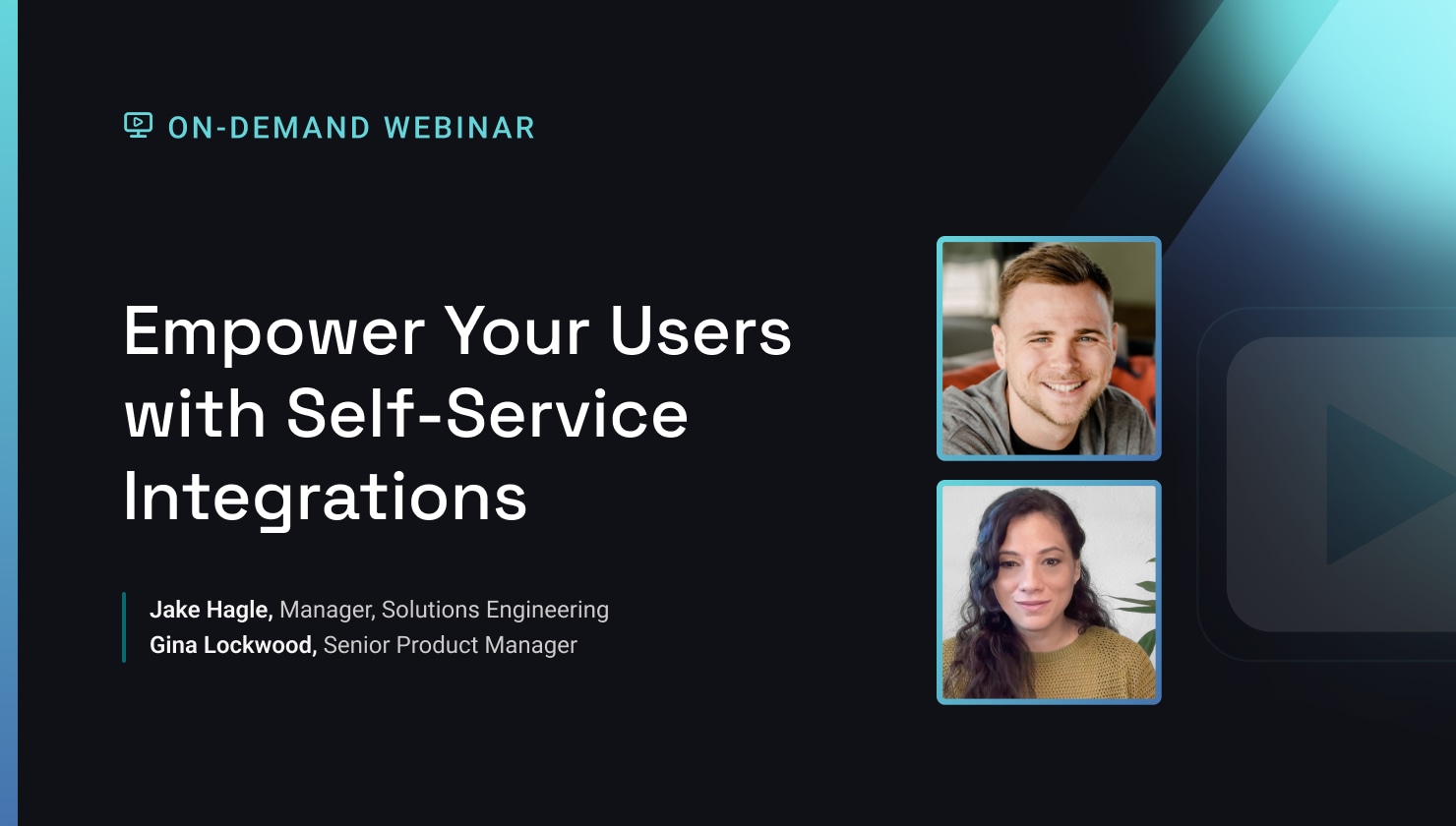 Empower Your Uses with Self-Service Integrations Empower Your Uses with Self-Service Integrations