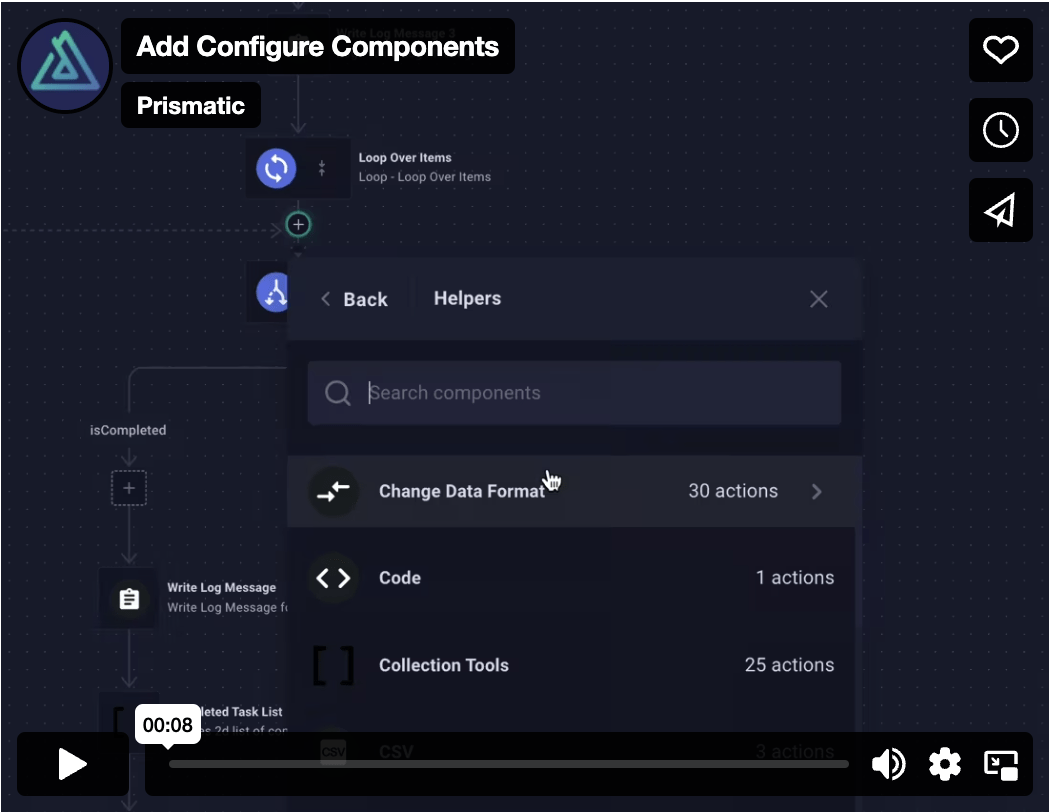 Add and configure components video