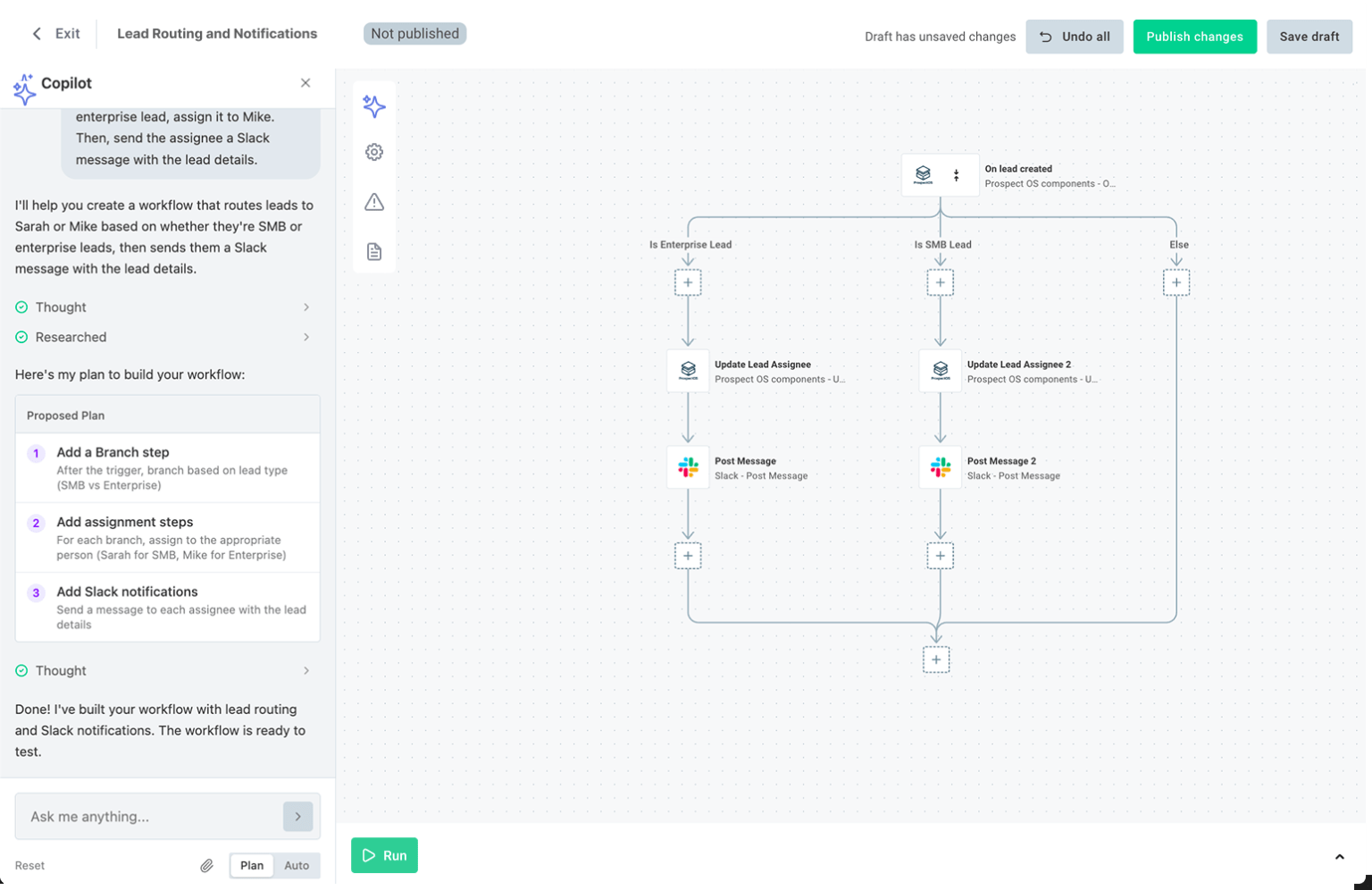 Embedded workflow builder canvas showing automated integration steps Embedded workflow builder canvas showing automated integration steps