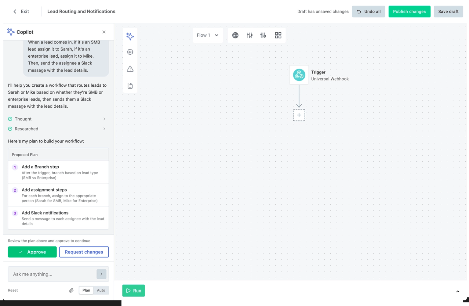 AI Copilot plan review/approval step AI Copilot plan review/approval step