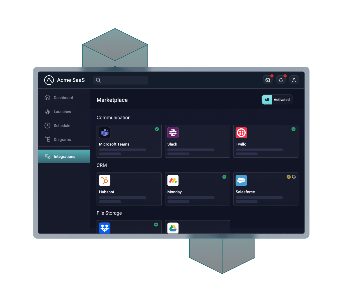 Acme SaaS marketplace Acme SaaS marketplace