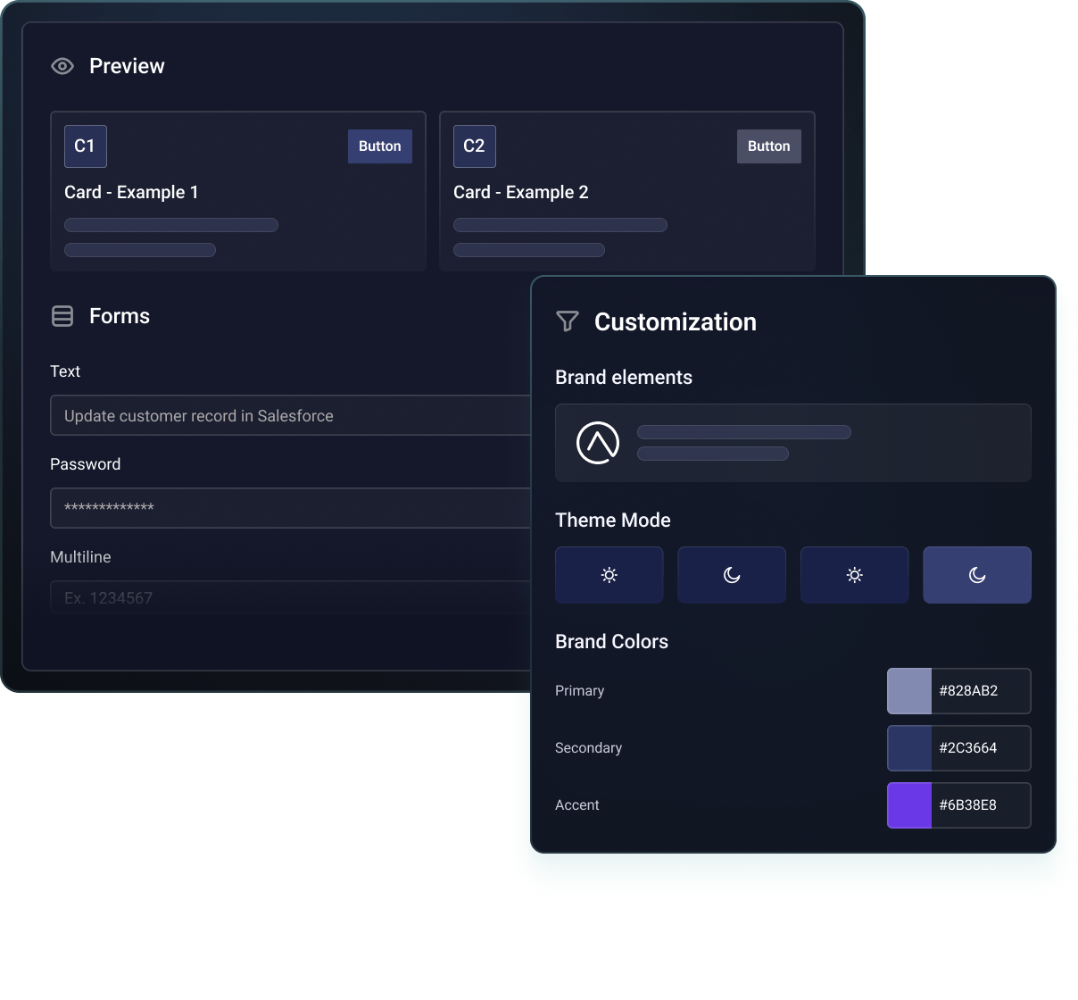 Runs in production, in your product's brand