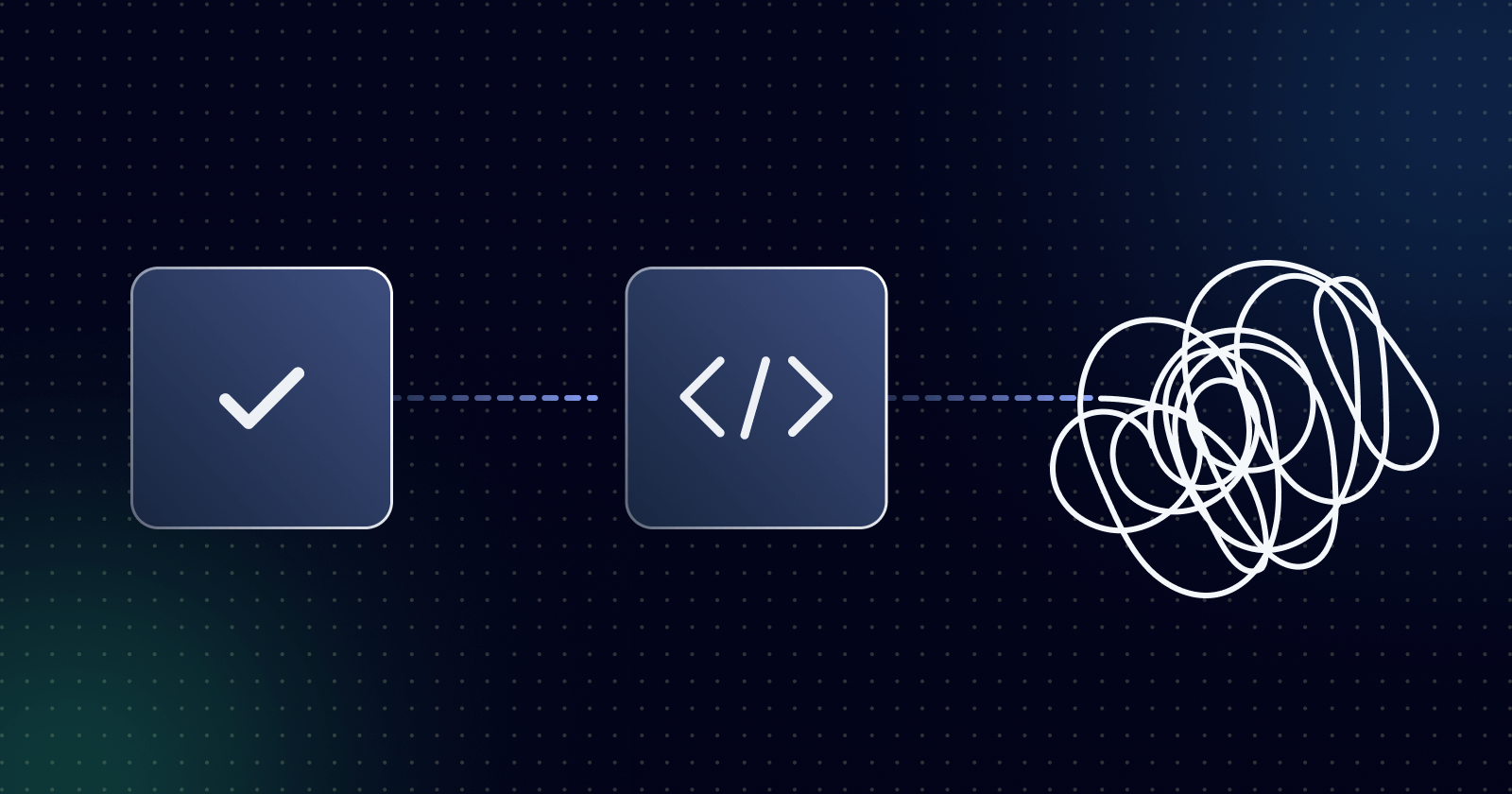 Yes code problem concept diagram