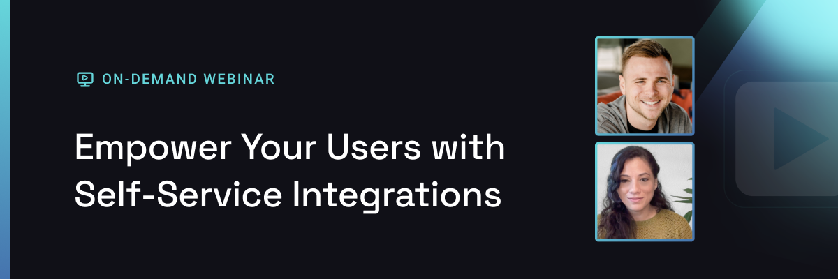 Empower your users with self-service integrations