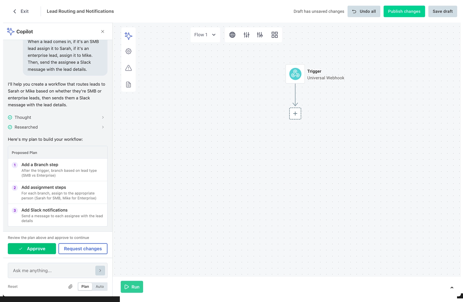 AI Copilot plan review/approval step AI Copilot plan review/approval step