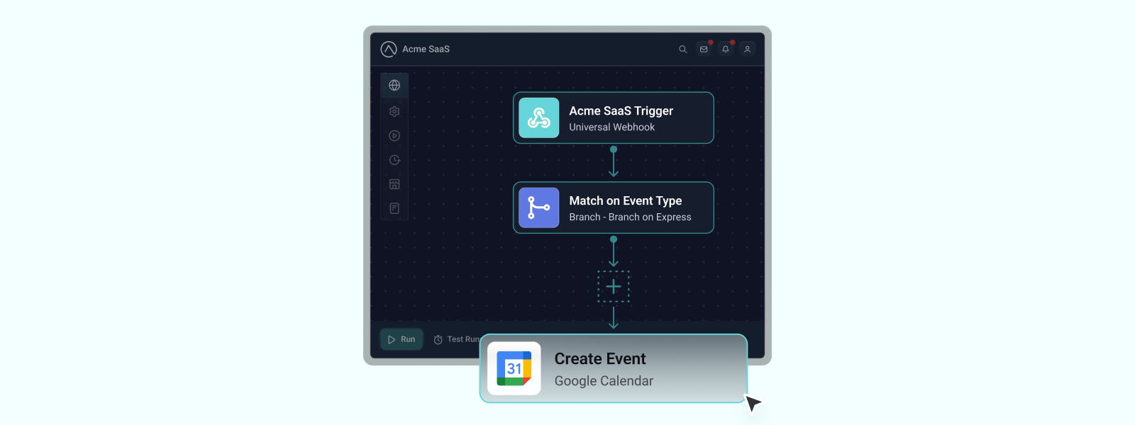 Simple flow for calendar event