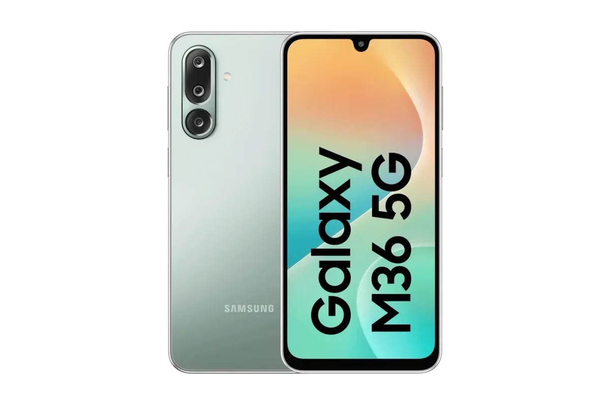 Galaxy M36 5G · 128 GB · 6 GB · Serene Green