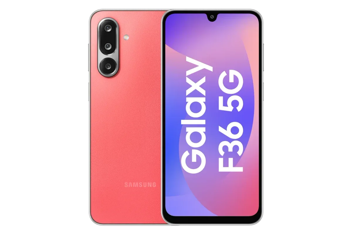 Galaxy F36 5G · 128 GB · 8 GB · Coral Red
