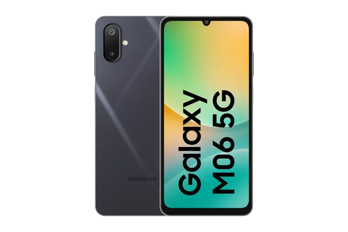 Galaxy M06 5G · 128 GB · 6 GB · Blazing Black