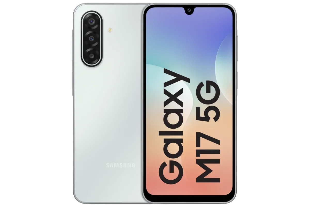 Galaxy M17 5G · 128 GB · 6 GB · Moonlight Silver