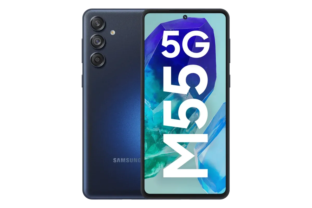 Galaxy M55 5G · 256 GB · 12 GB · Denim Black