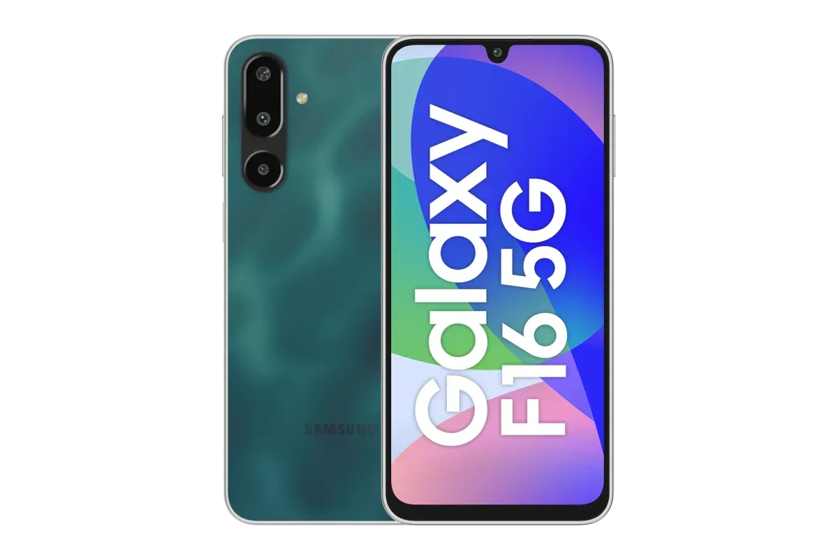 Galaxy F16 5G · 128 GB · 6 GB · Glam Green