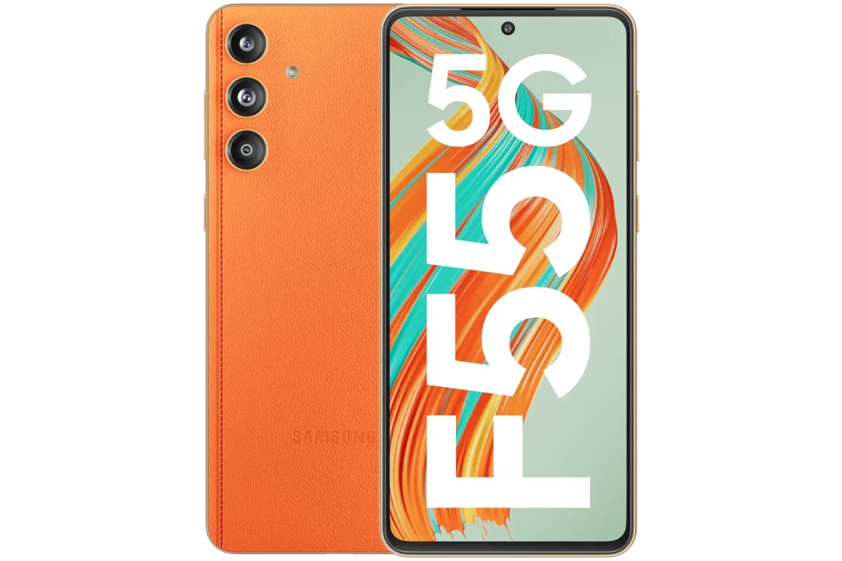 Galaxy F55 5G · 256 GB · 12 GB · Apricot Crush