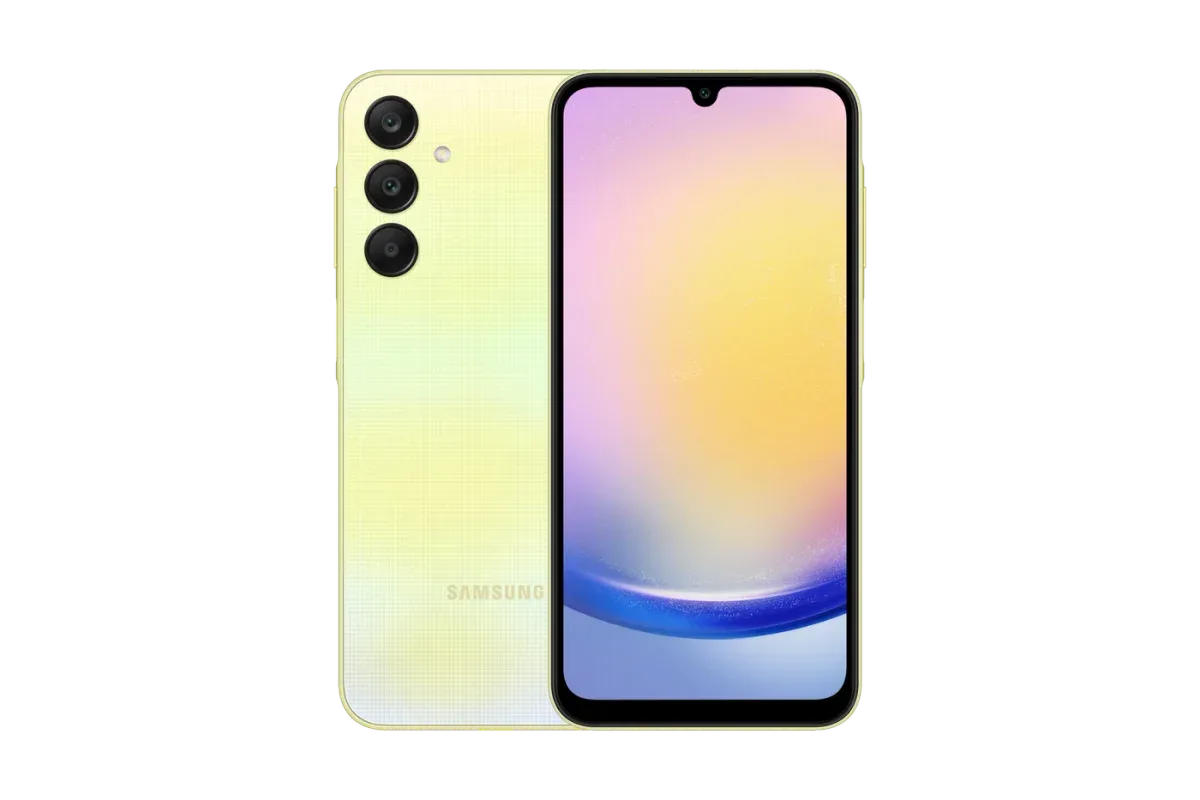 Galaxy A25 5G · 128 GB · 6 GB · Yellow