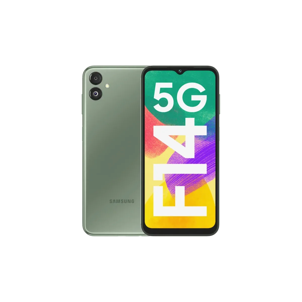 Galaxy F14 5G · 128 GB · 4 GB · G.O.A.T. Green