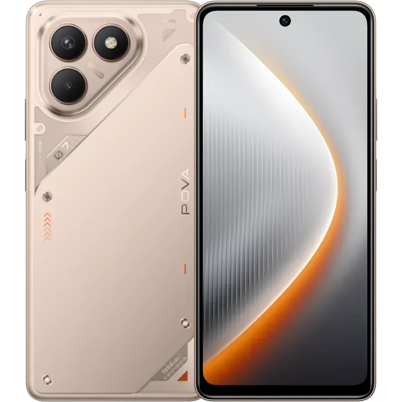 POVA 7 4G · 128 GB · 8 GB · Hyper Titanium