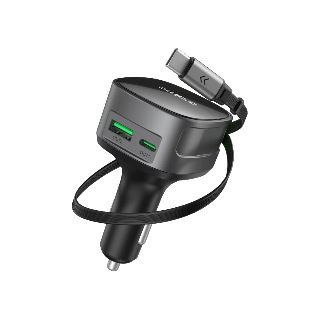 oraimo PowerDrive 601 Pro 60W with built-in Type-C cable · SlateGrey