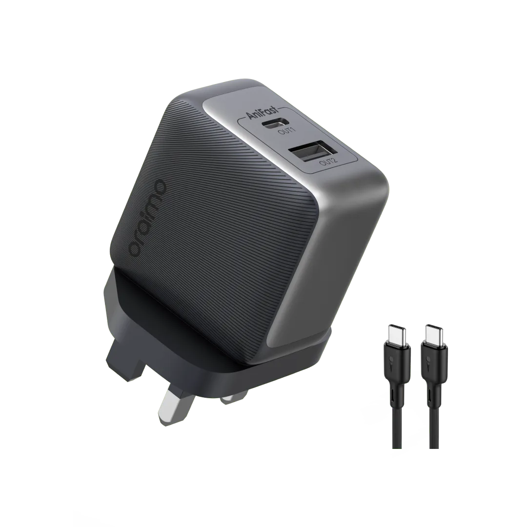 oraimo PowerGaN 36 Pro 36W Charger Kit · Black