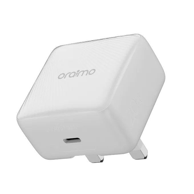 oraimo PowerCube 20 Chic OCW-5201U 20W GaN charger head (no cable) · White