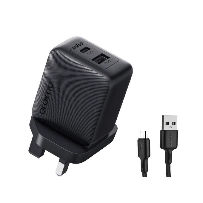 oraimo Cannon 18D 18W Charger Kit · Black