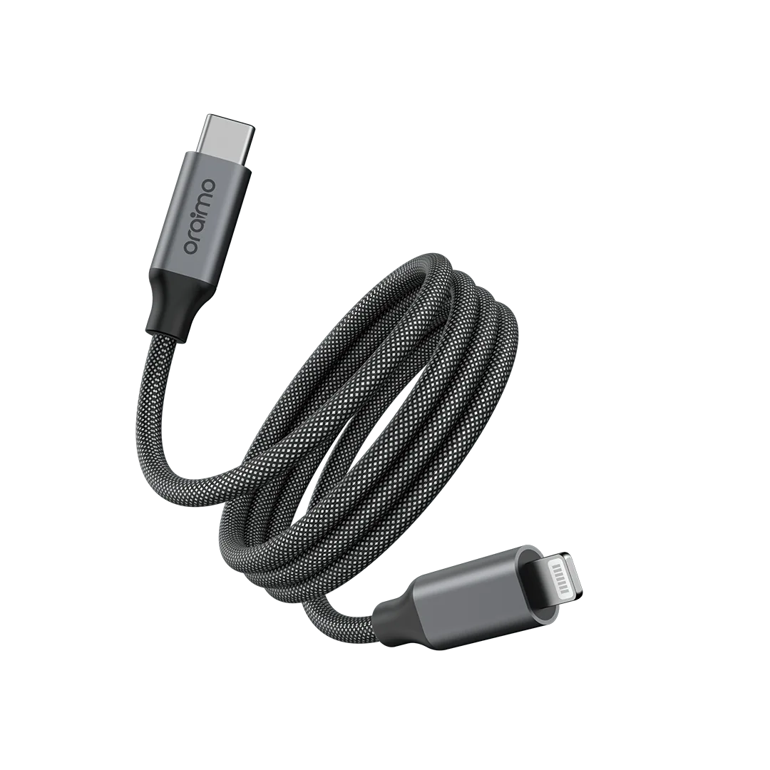 oraimo MagCable 1M 20W USB-C to Lightning · Black