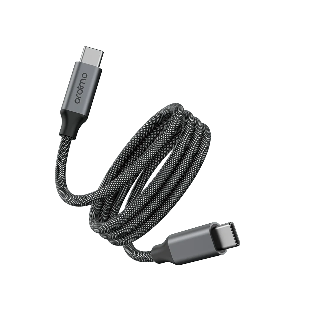 oraimo MagCable USB-C to USB-C 60W Data Cable, 1 m · Black