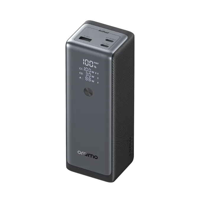 oraimo PowerJet 130 27600mAh 130W Power Bank · Black