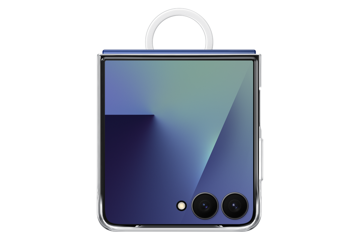 Samsung Galaxy Z Flip7 Clear Ring Case · Transparent