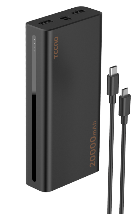 TECNO Omni-Tank P202 20000 mAh Power Bank · Black