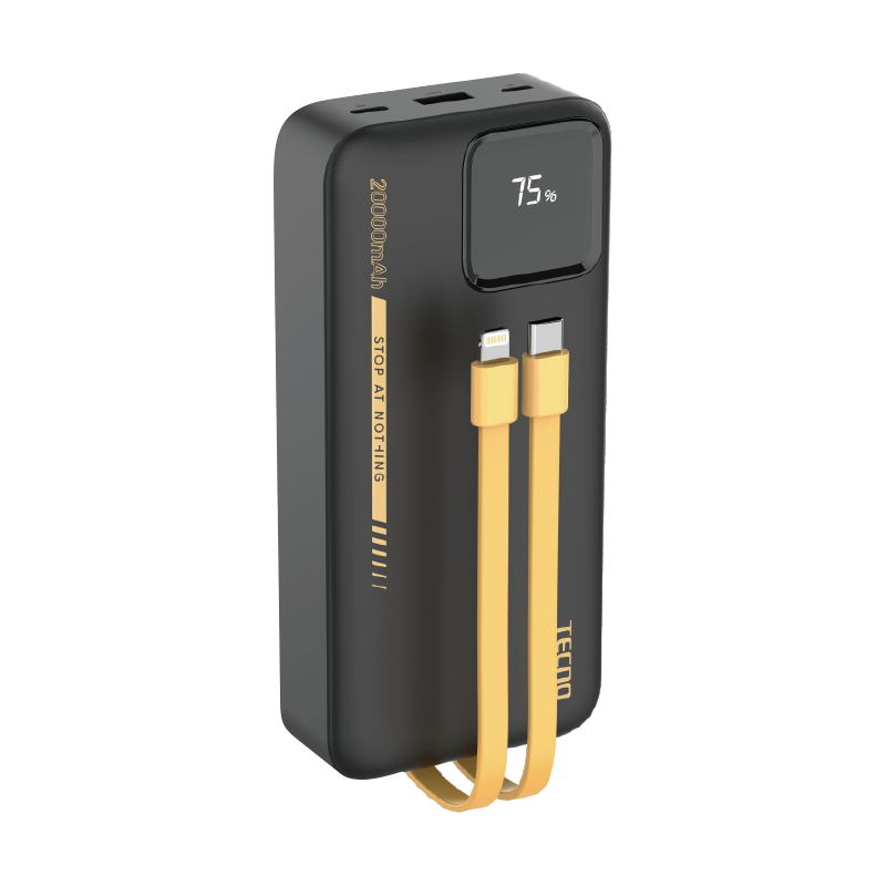 TECNO Omni-Tank P204Q 20000 mAh 22.5 W Power Bank · Black
