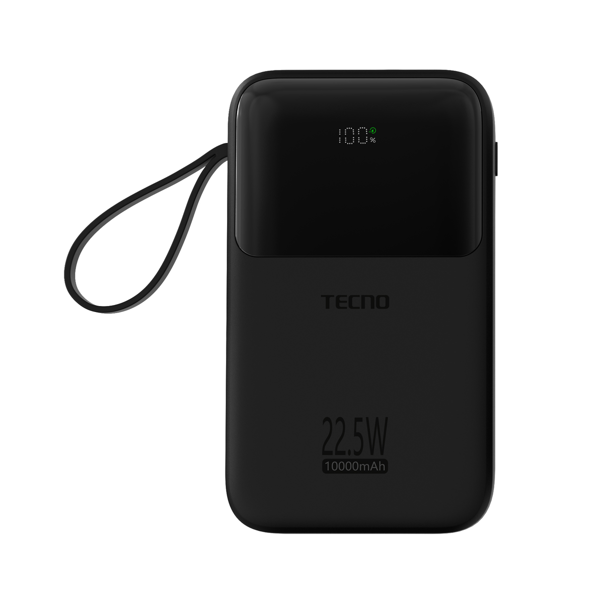 TECNO S101Q 10000 mAh 22.5 W Pocket Power Bank · Midnight Black