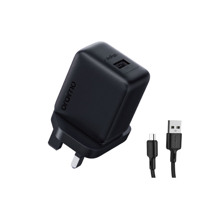 oraimo Cannon 18S 18W Charger Kit · Black