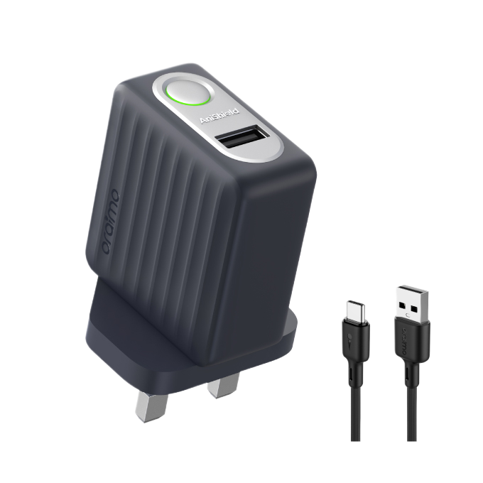 oraimo PowerShield C10 10.5W Charger Kit · DARKGRAY