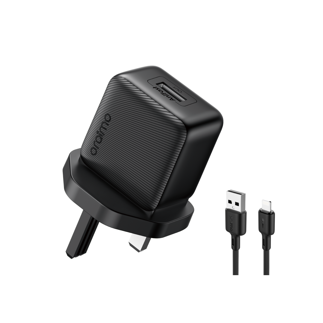 oraimo PowerCube 10 Sleek 10W Charger Kit · Black