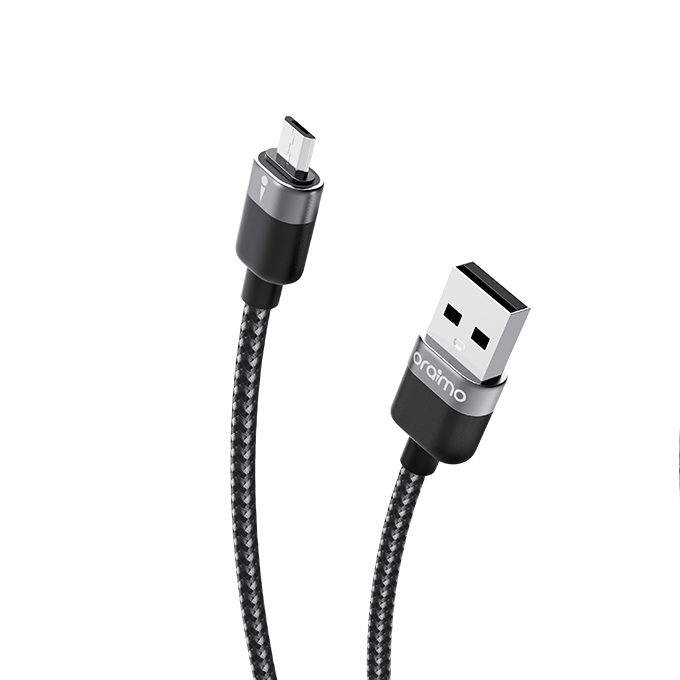 oraimo SolidLine 1M 2A Cable · Black
