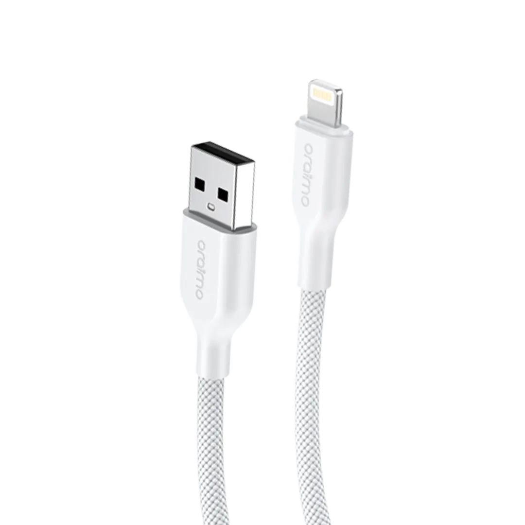 oraimo Braid OCD-152L 1m USB-A to Lightning cable · White
