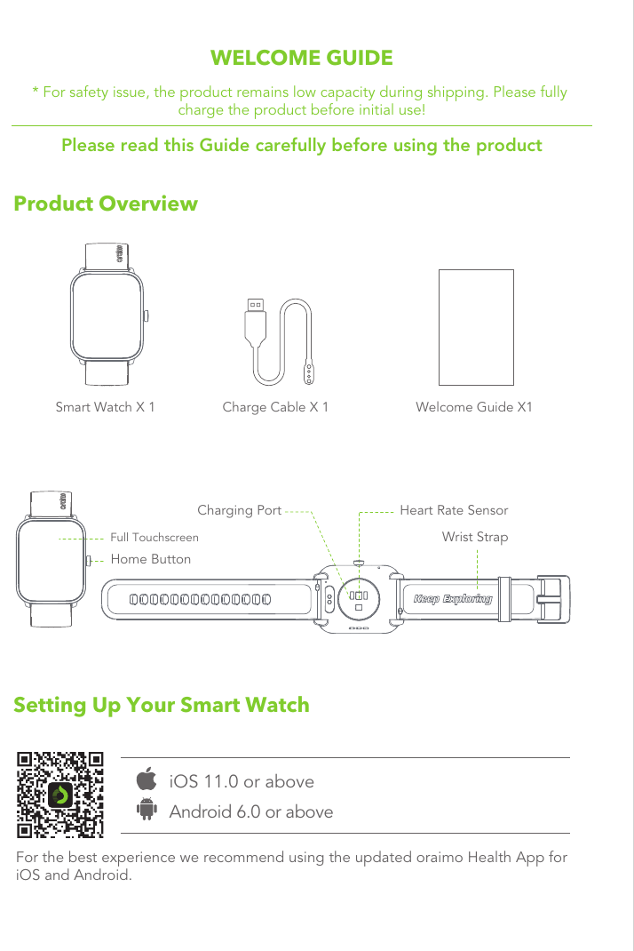 oraimo Watch 3 Pro · Black